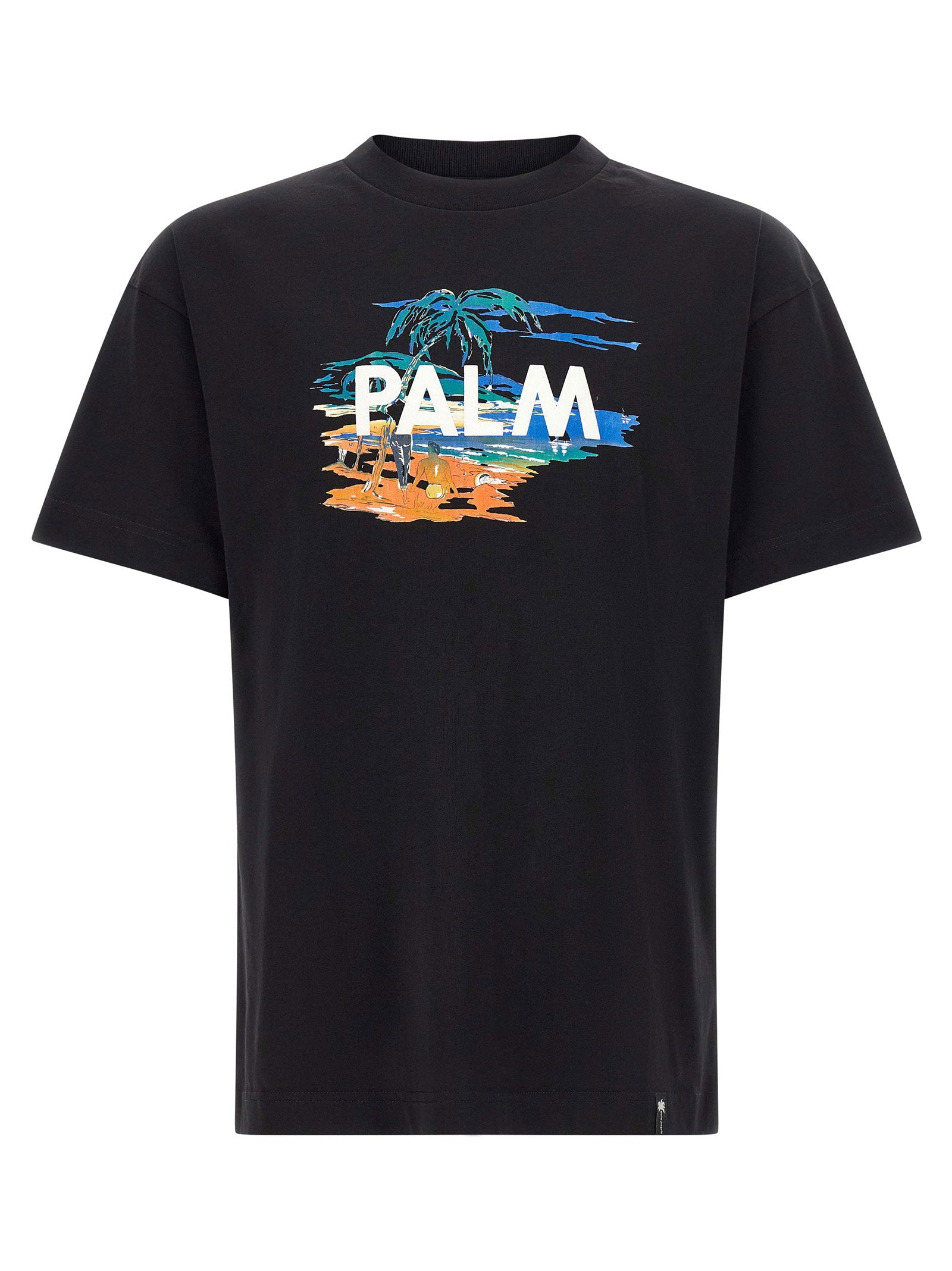 Palm Angels Graphic Print T-shirt — Black