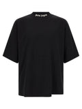Palm Angels Logo-Print Oversized T-Shirt — Black