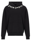Palm Angels Logo-Printed Hoodie — Black