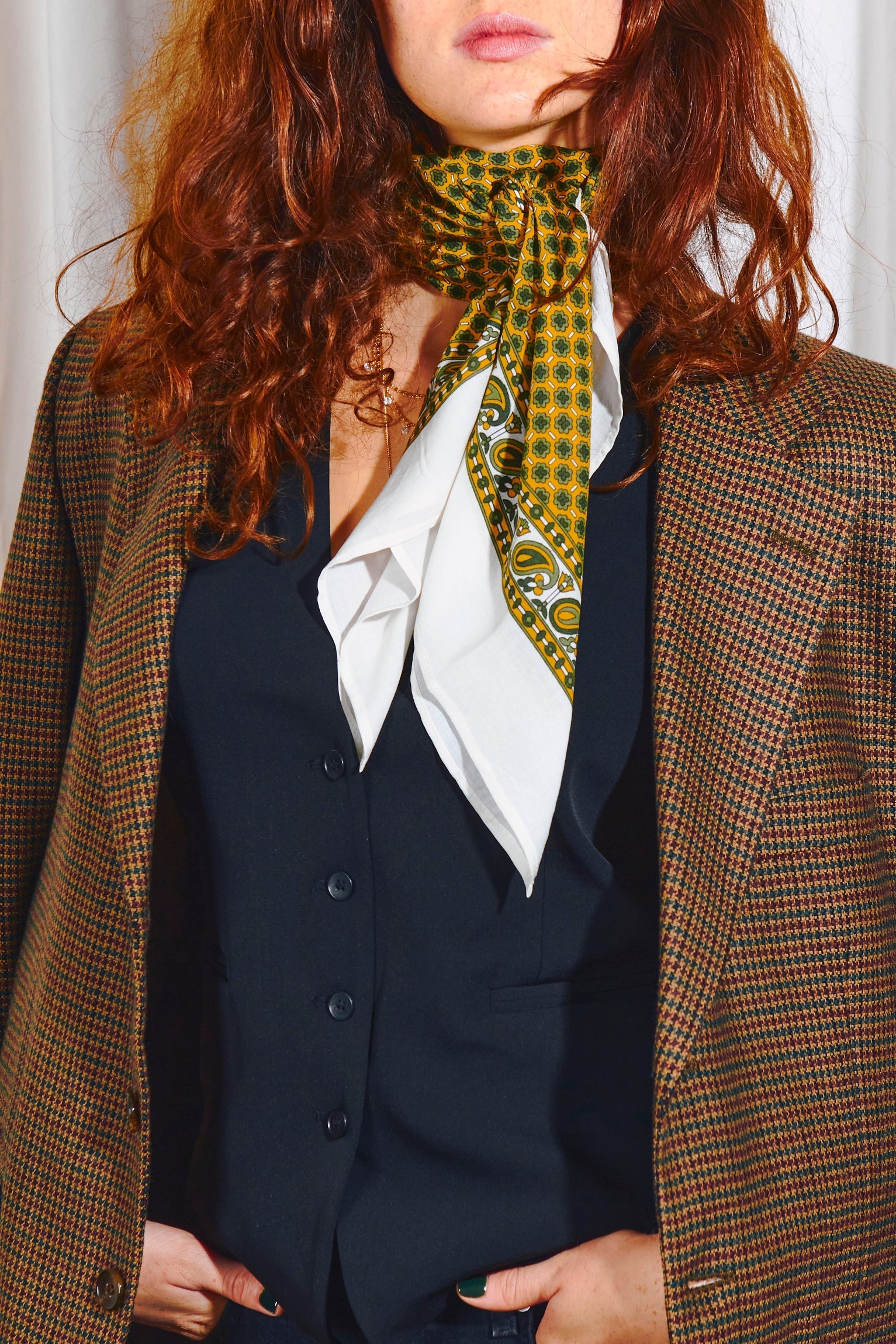 Pañuelo aragonés ocre