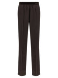 Tom Ford Silk Satin with Peach Hand Finish Trousers — Espresso