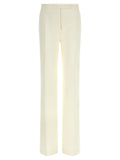 Tom Ford Wool Tuxedo Trousers — Ivory