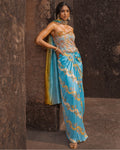 Noor Drape Skirt and Corset By KYNAH, Luxury Indian Fashion & Bridal Wear