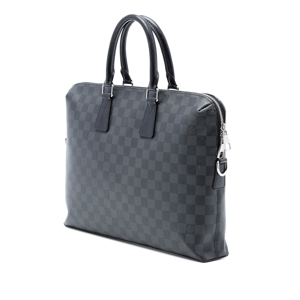 Damier Graphite Porte Documents Jour