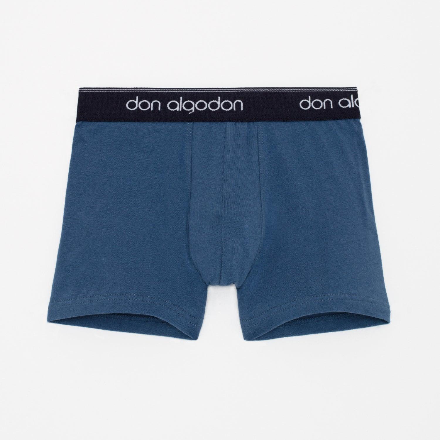 Don Algodon Kids | Pack 12 Boxers Lisos para Niño | Calzoncillos Transpirables