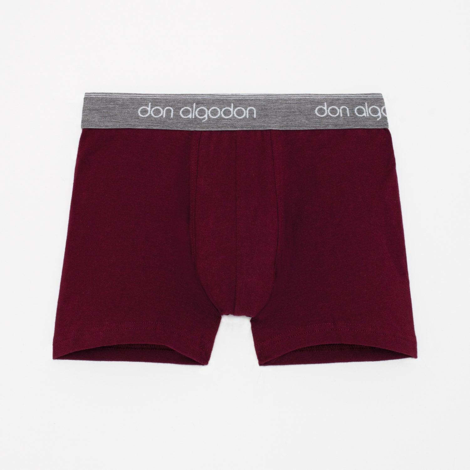 Don Algodon Kids | Pack 12 Boxers Lisos para Niño | Calzoncillos Transpirables
