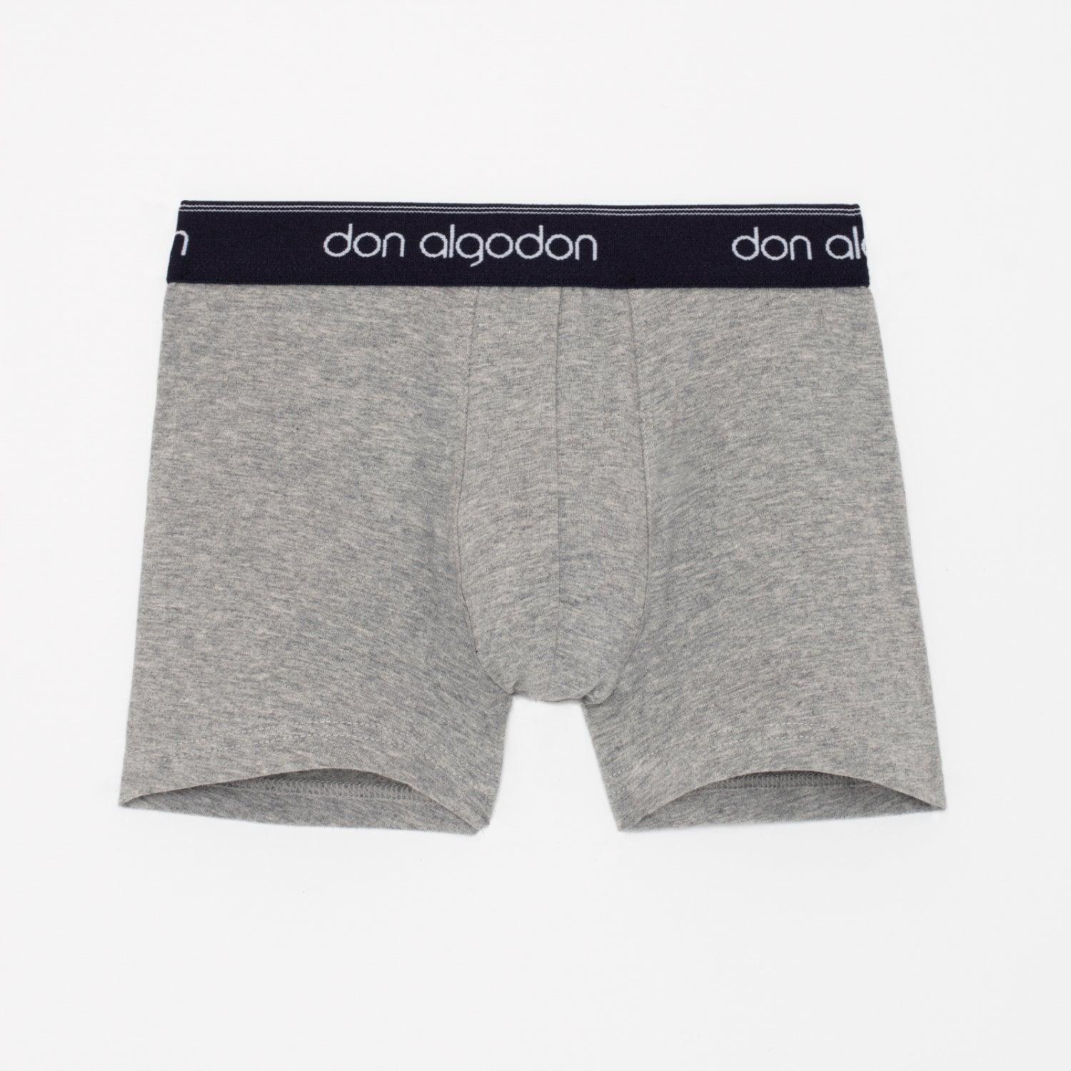 Don Algodon Kids | Pack 12 Boxers Lisos para Niño | Calzoncillos Transpirables