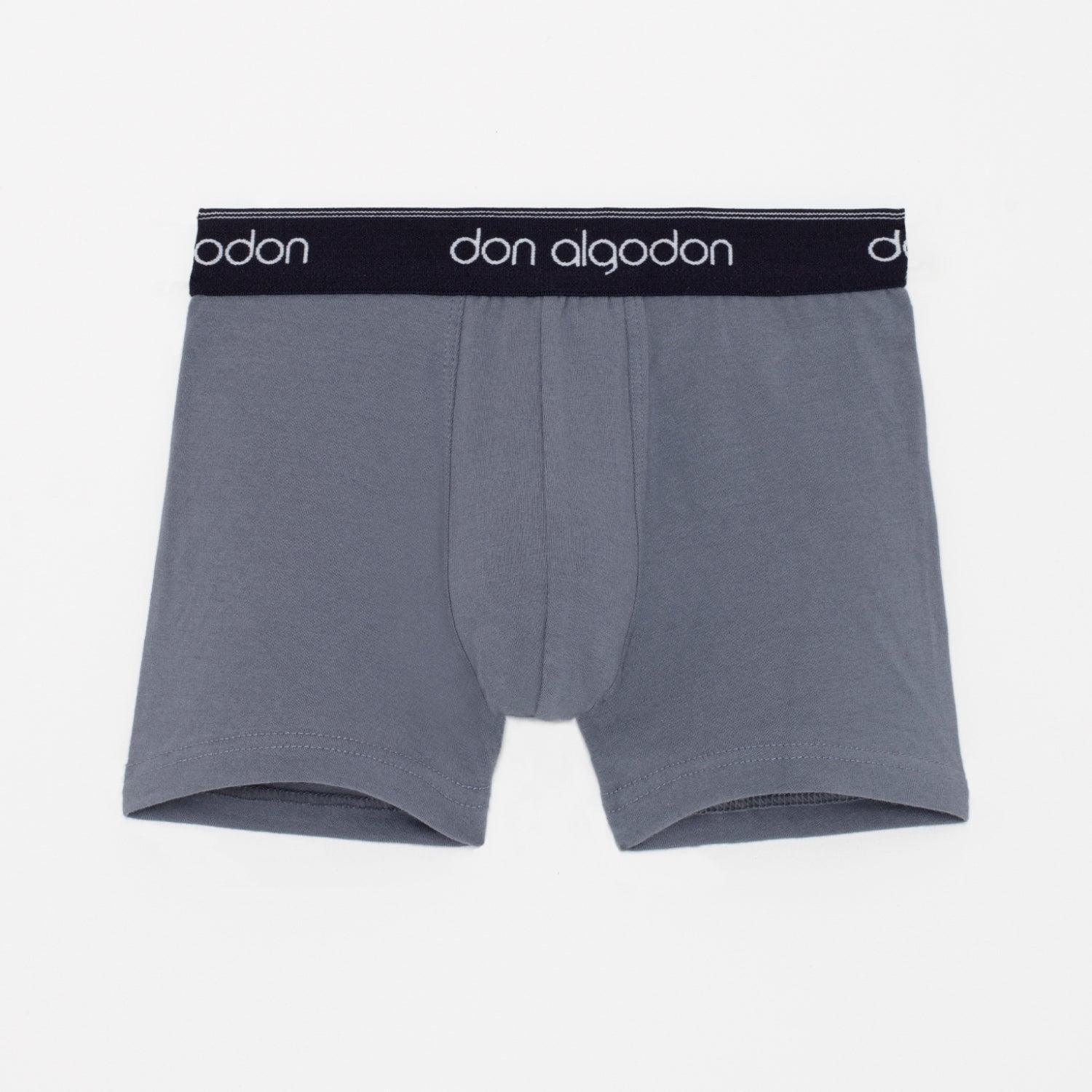 Don Algodon Kids | Pack 12 Boxers Lisos para Niño | Calzoncillos Transpirables