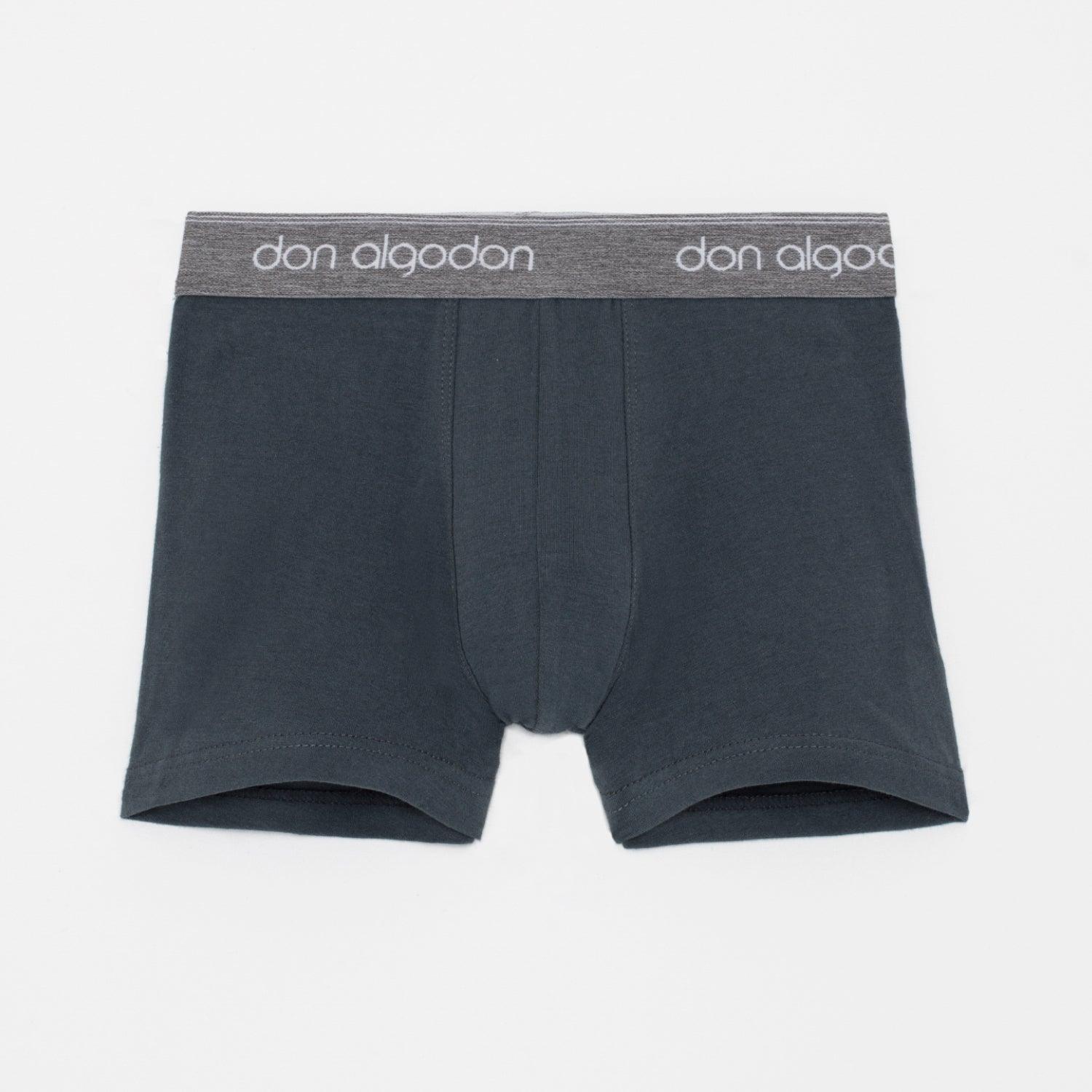 Don Algodon Kids | Pack 6 Boxers Lisos para Niño | Calzoncillos Transpirables