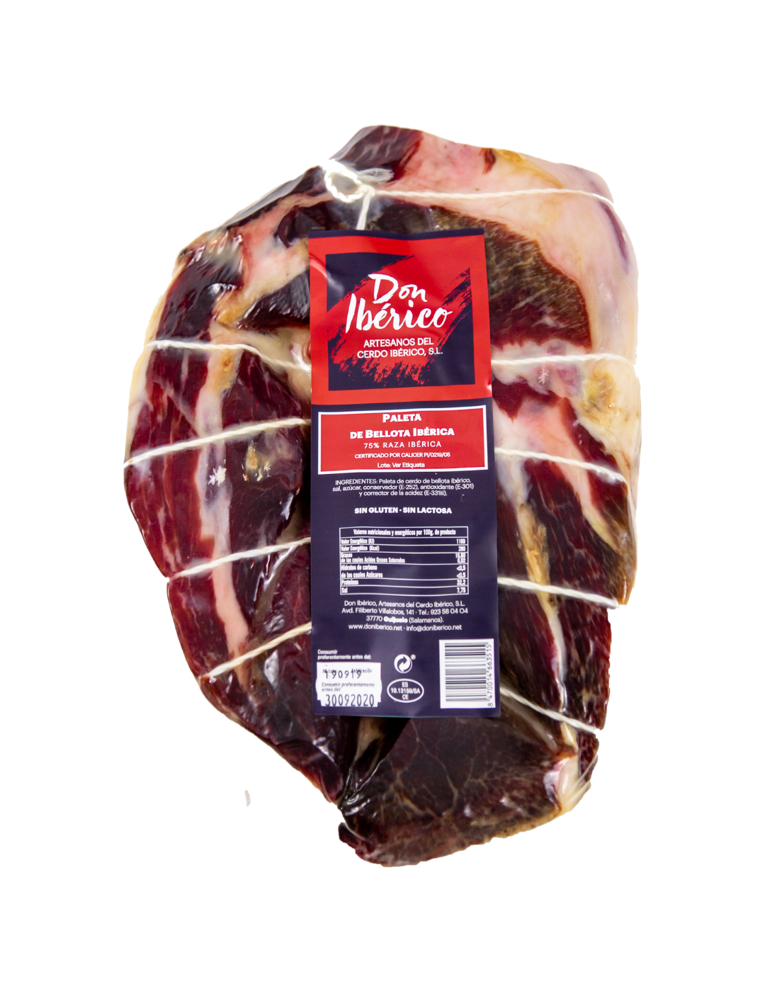 Paleta de Bellota Ibérica (75% Raza Ibérica)