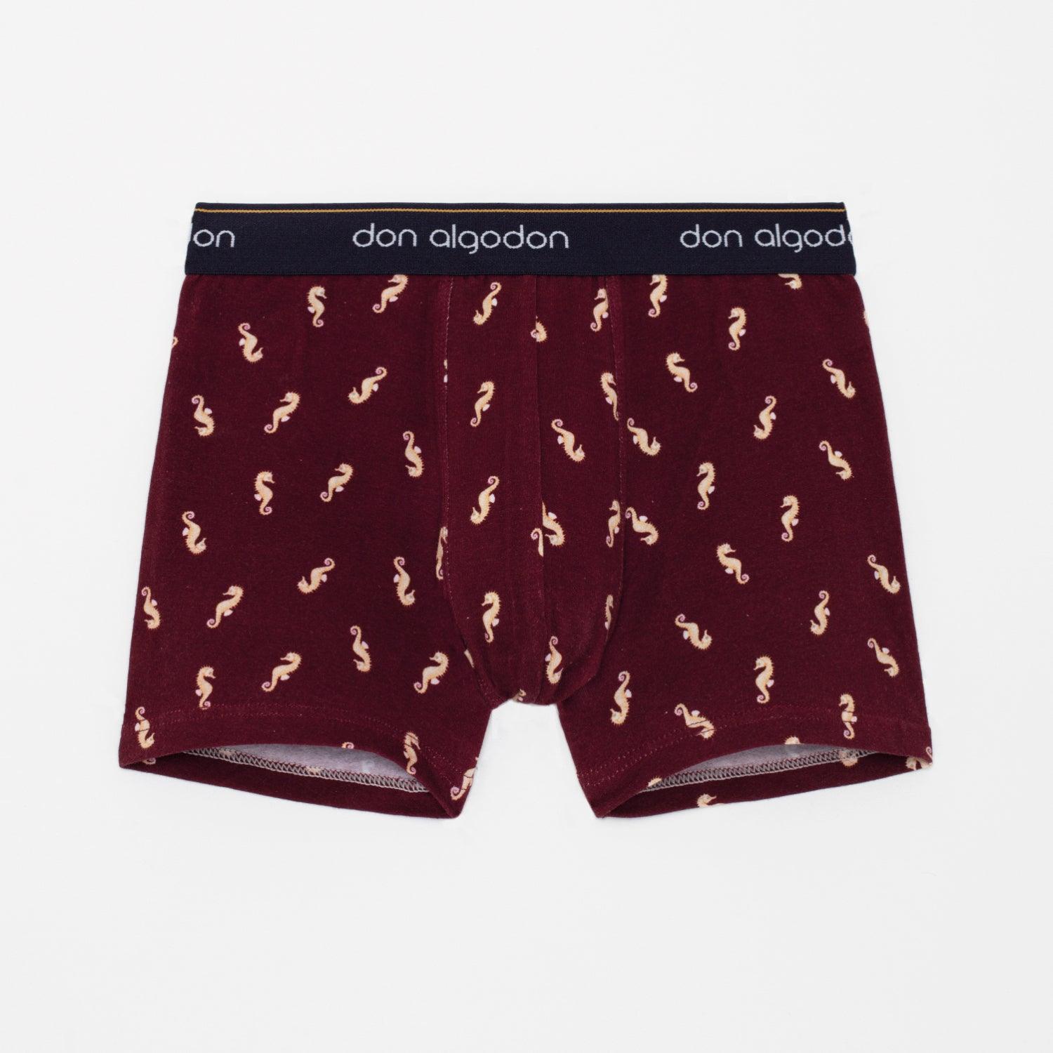 Don Algodon Kids | Pack 12 Boxers Niño Lisos y Estampados de Animales | Calzoncillos Transpirables