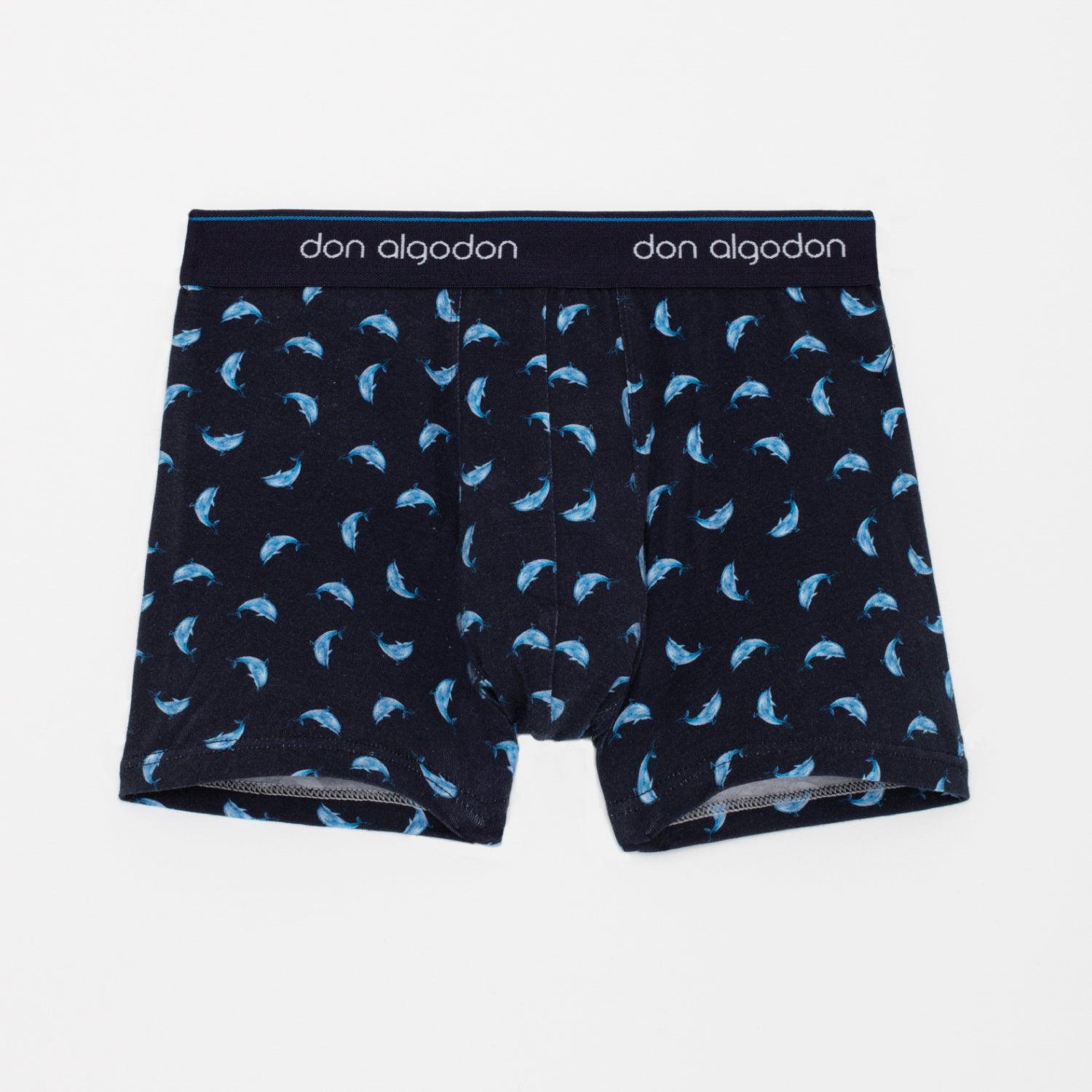 Don Algodon Kids | Pack 12 Boxers Niño Lisos y Estampados de Animales | Calzoncillos Transpirables