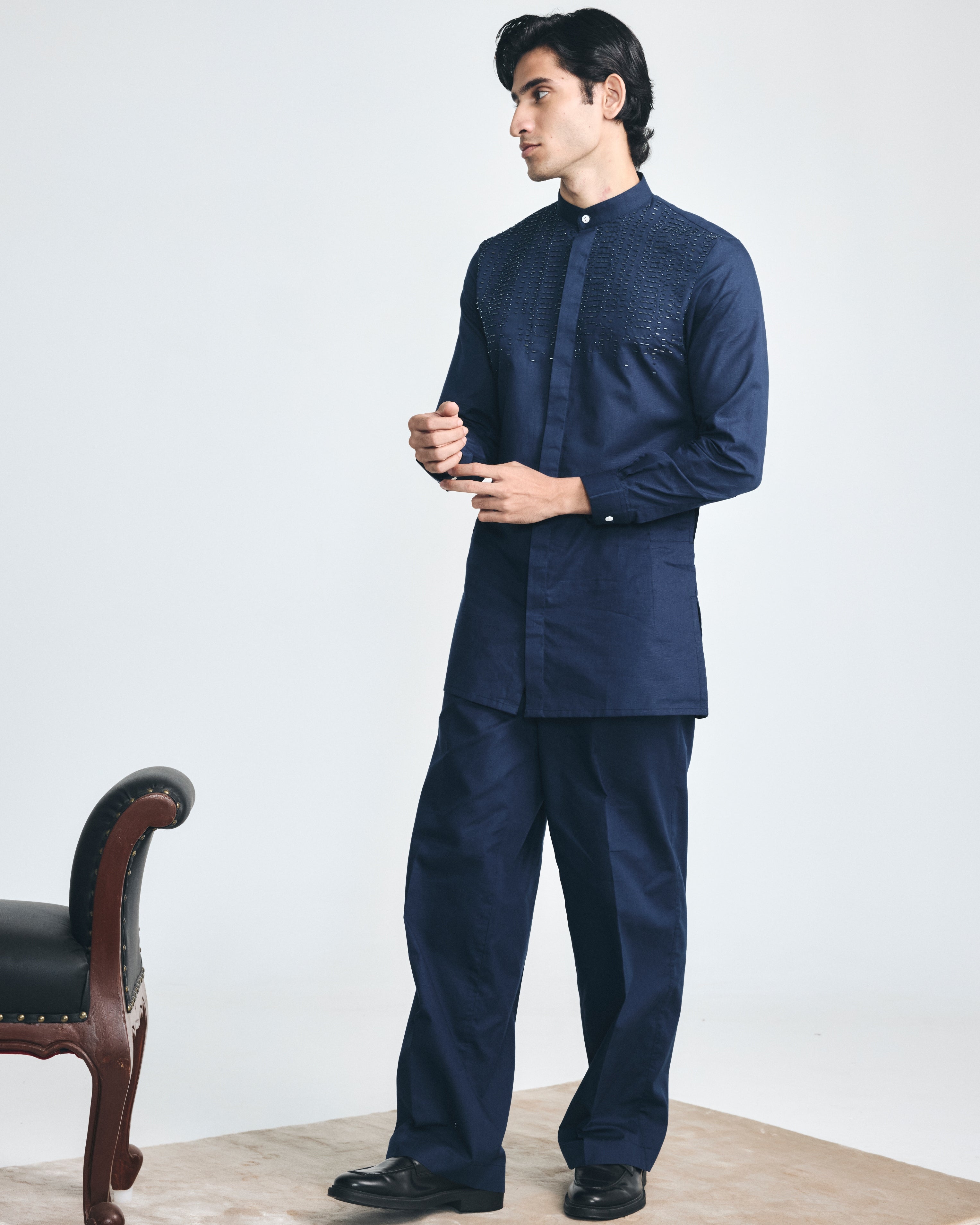 Vault Short Kurta Set By KYNAH, Luxury Indian Fashion & Bridal Wear
