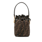 Mini Quilted Silk FF 1974 Mon Tresor Bucket Bag