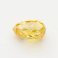 Yellow Briolette Cut Lab Grown Diamond