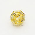Yellow Octagon Cut Lab Grown Diamond