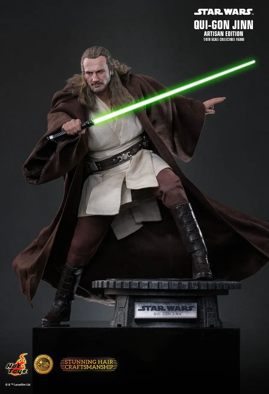Star Wars: La Amenaza Fantasma Movie Masterpiece Figura 1/6 Qui-Gon Jinn (Artisan Edition) Hot Toys Exclusive 32 cm
