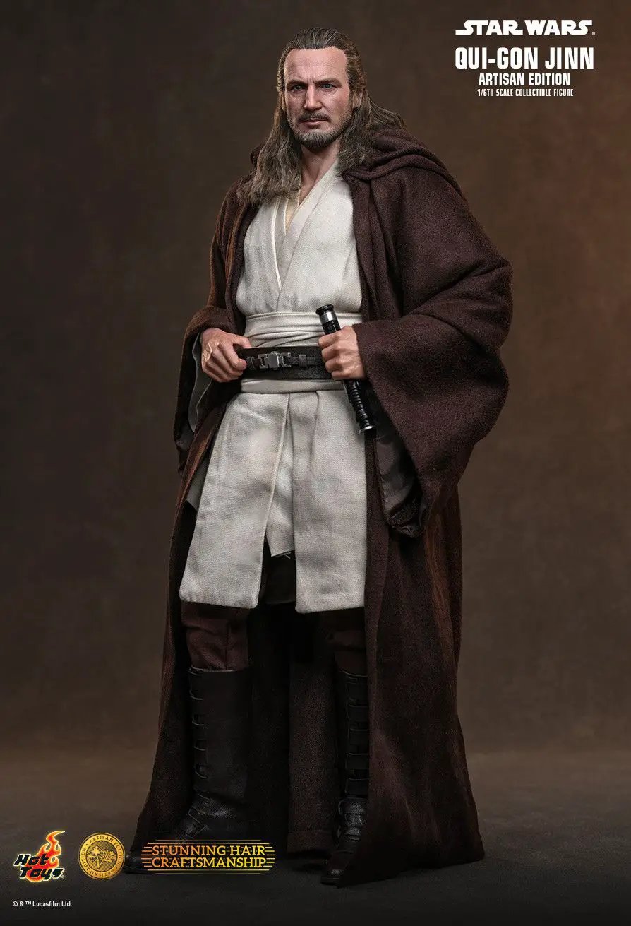 Star Wars: La Amenaza Fantasma Movie Masterpiece Figura 1/6 Qui-Gon Jinn (Artisan Edition) Hot Toys Exclusive 32 cm