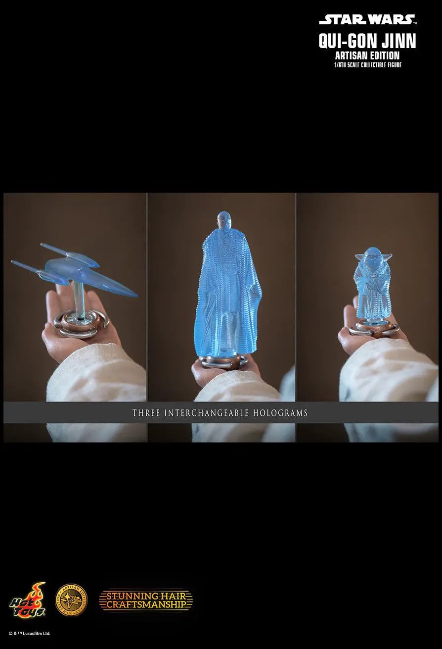 Star Wars: La Amenaza Fantasma Movie Masterpiece Figura 1/6 Qui-Gon Jinn (Artisan Edition) Hot Toys Exclusive 32 cm