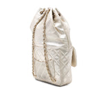 Small Metallic Lambskin In Seoul Backpack