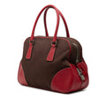 Cinghiale Trimmed Canvas Canapa Bauletto Bag