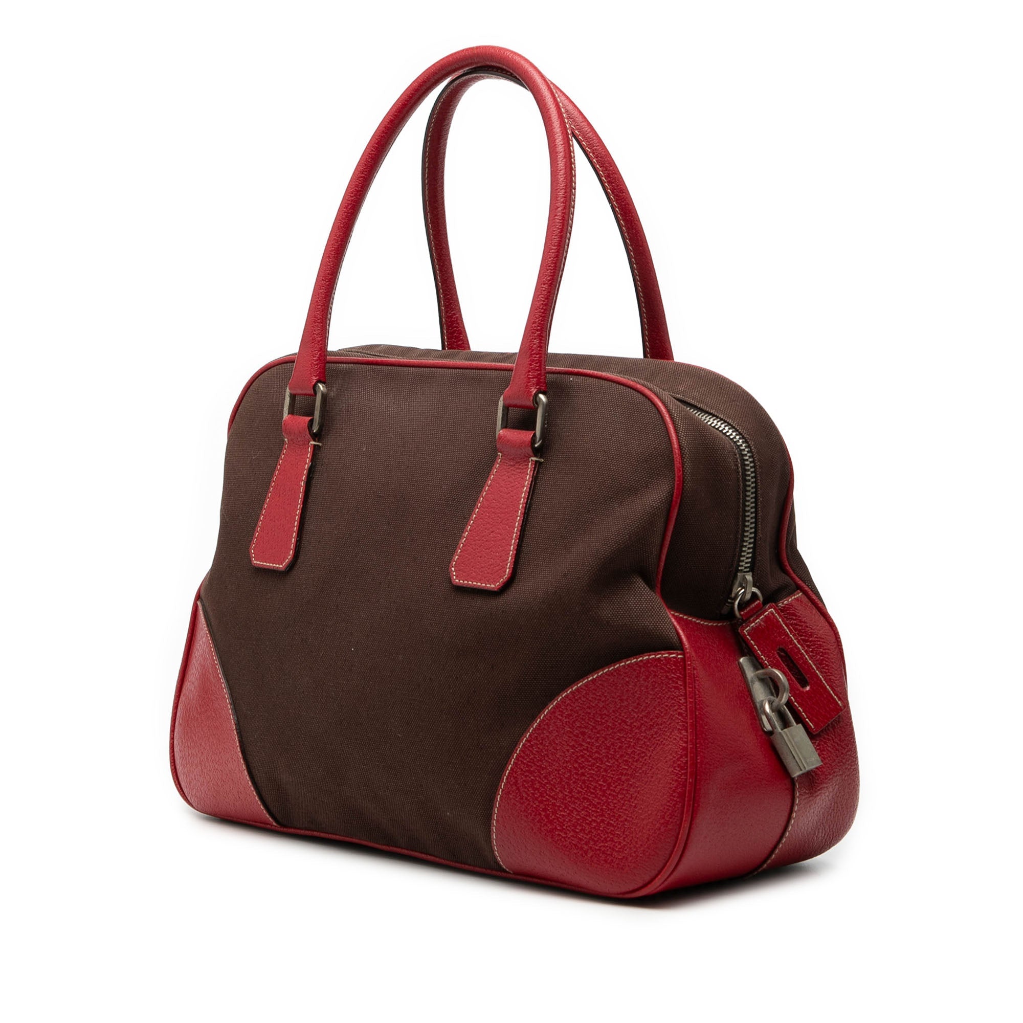 Cinghiale Trimmed Canvas Canapa Bauletto Bag
