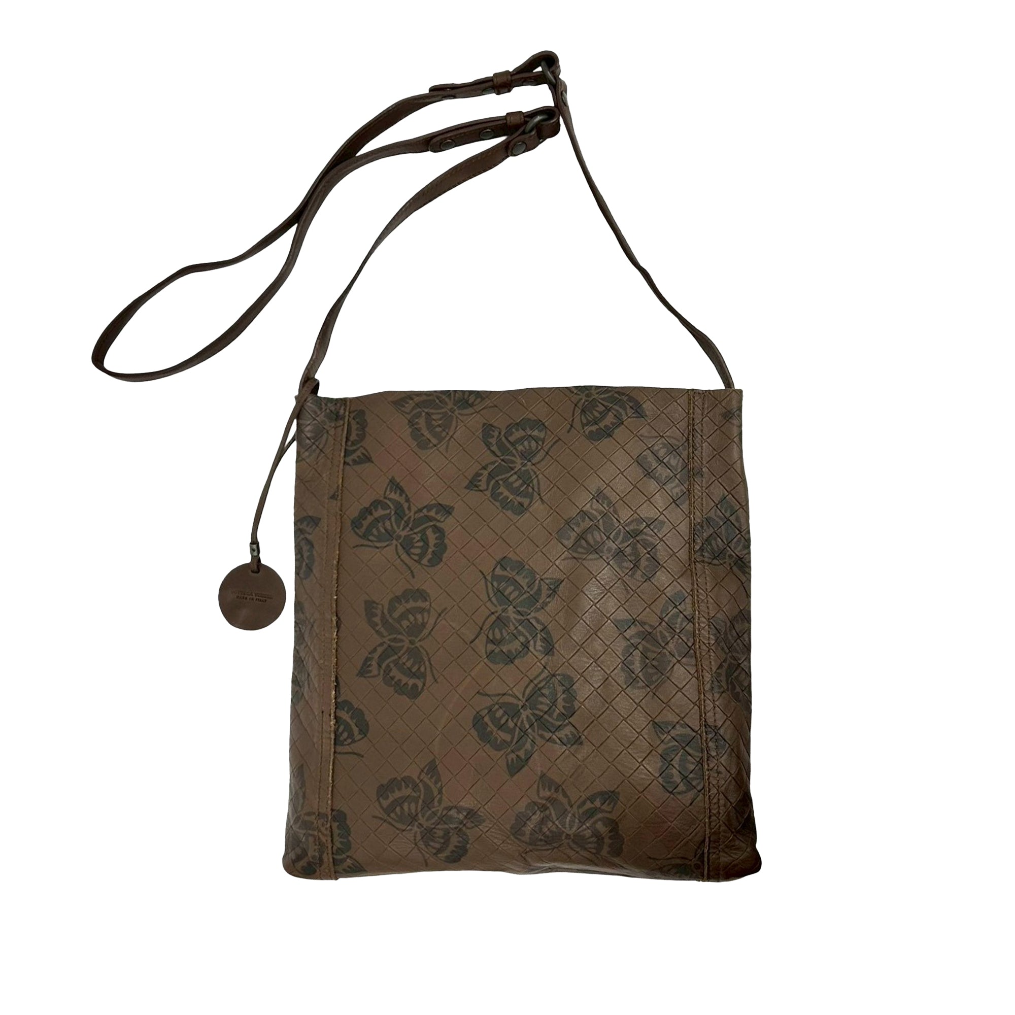 Leather Intrecciomirage Butterfly Crossbody