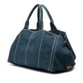Large Denim Canapa Logo Satchel