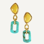 Pendientes dorados para mujer BASIL STUDIO