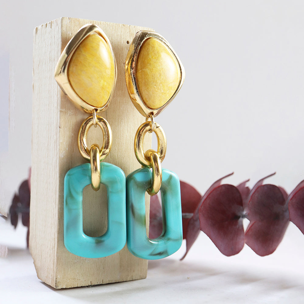Pendientes dorados para mujer BASIL STUDIO