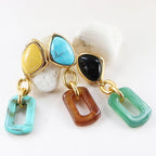 Pendientes dorados para mujer BASIL STUDIO