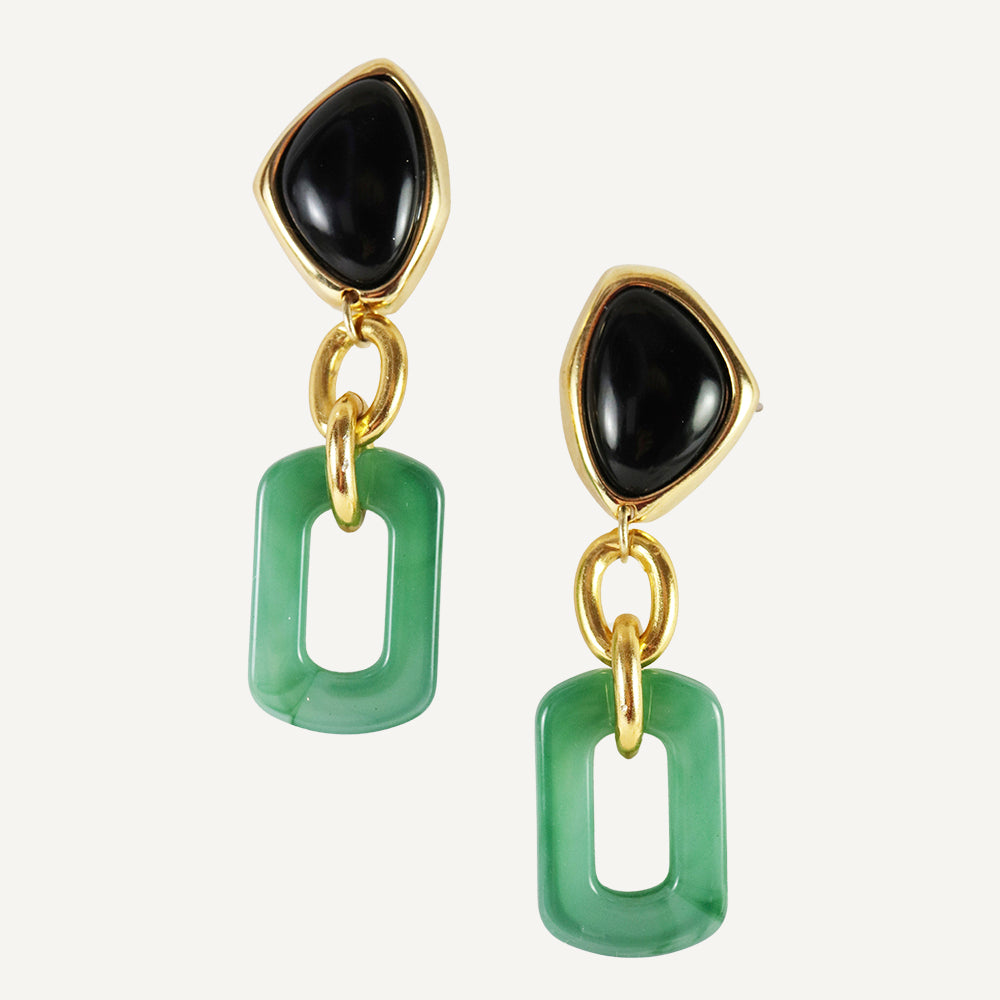 Pendientes dorados para mujer BASIL STUDIO