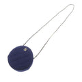 CC Quilted Jersey Round Clutch with Chain