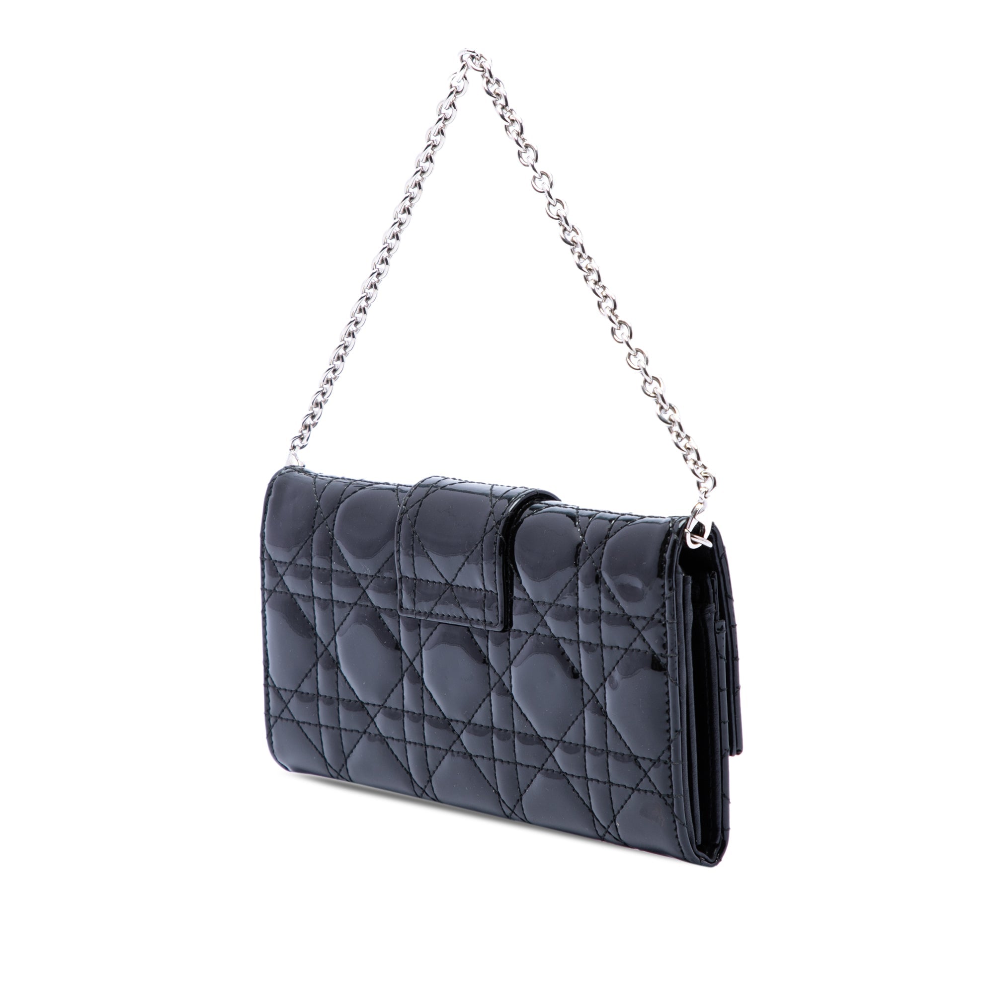Patent Cannage Miss Dior Wallet on Chain