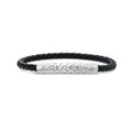 Men's Woven Bar Leather Bracelet