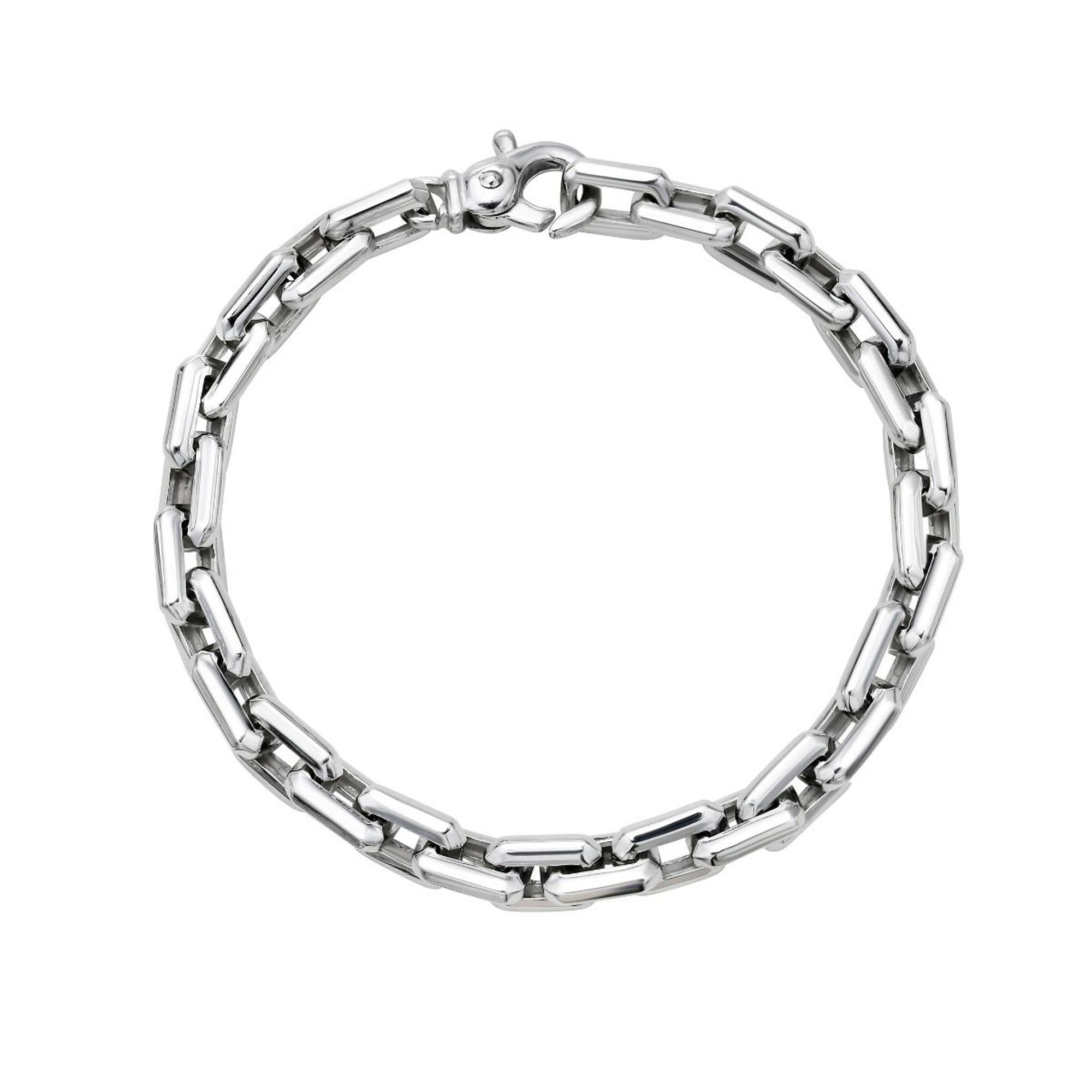 Men's Rectangular Link Bracelet