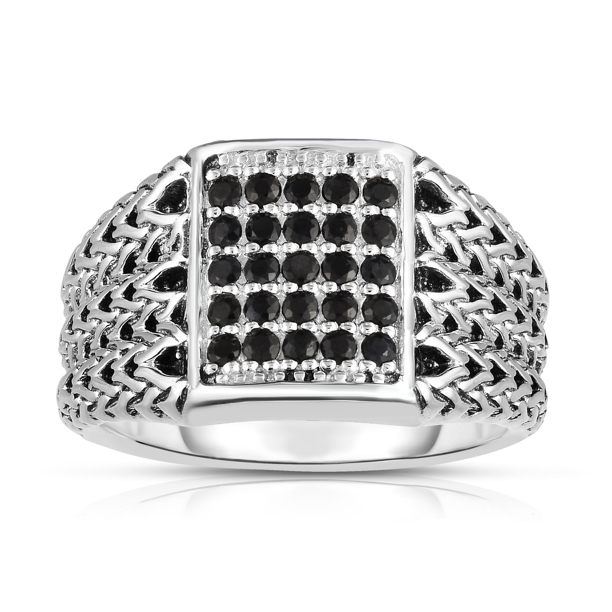 Men's Woven Signet Ring