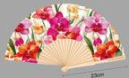 Orchids Print 23cm fan