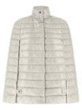 Herno Ultralight Quilted Down Cape Down Jacket — Cream