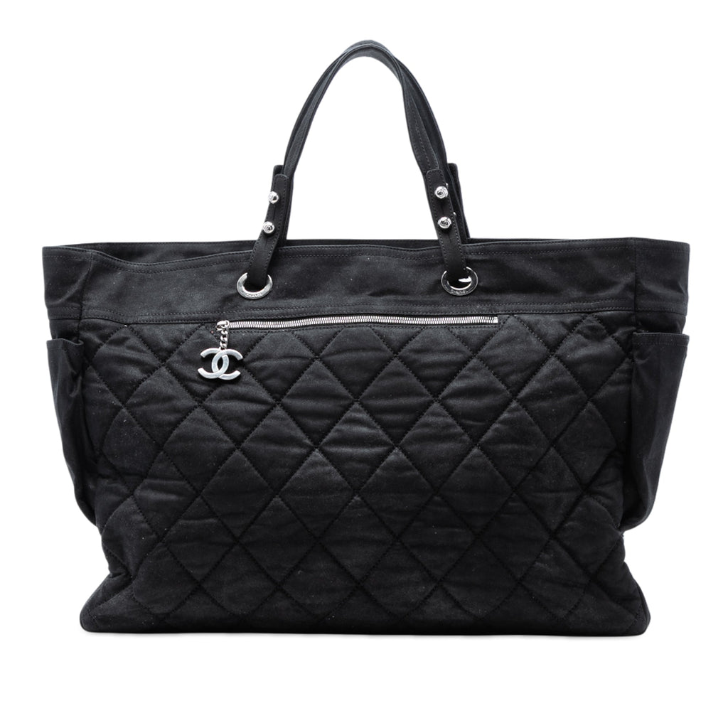 XL Quilted Coated Canvas Paris Biarritz Tote