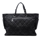 XL Quilted Coated Canvas Paris Biarritz Tote