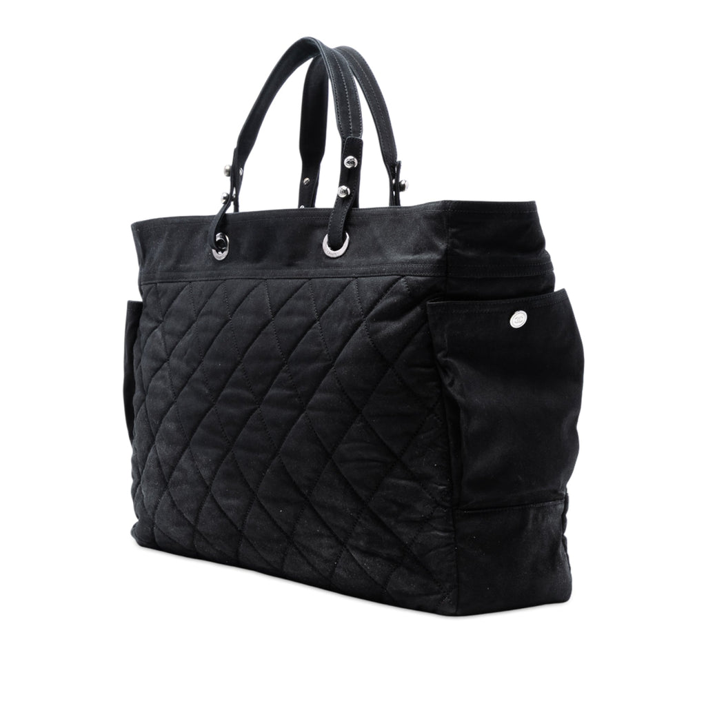 XL Quilted Coated Canvas Paris Biarritz Tote