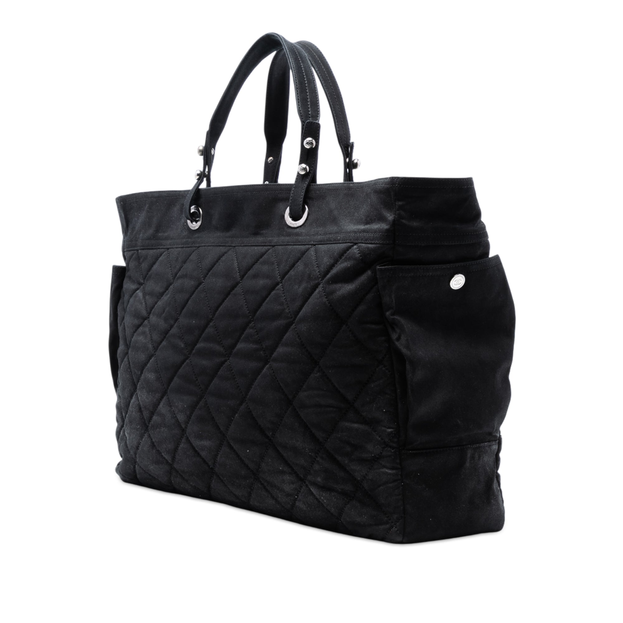 XL Quilted Coated Canvas Paris Biarritz Tote