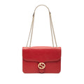 Medium Dollar Calfskin Interlocking G Crossbody