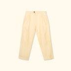Double Pleated Trousers Cream