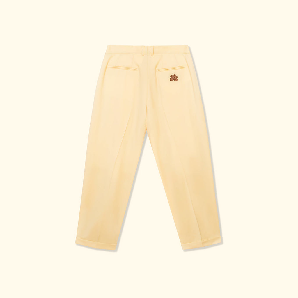 Double Pleated Trousers Cream