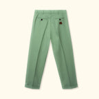 Double Pleated Trousers Drab Green
