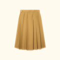 Tan Pleated Skirt