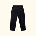 Double Pleated Trousers Black