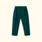 Double Pleated Trousers Green